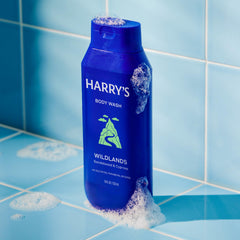 Harry's etiqueta con fragancia Wildlands y beneficios visibles
