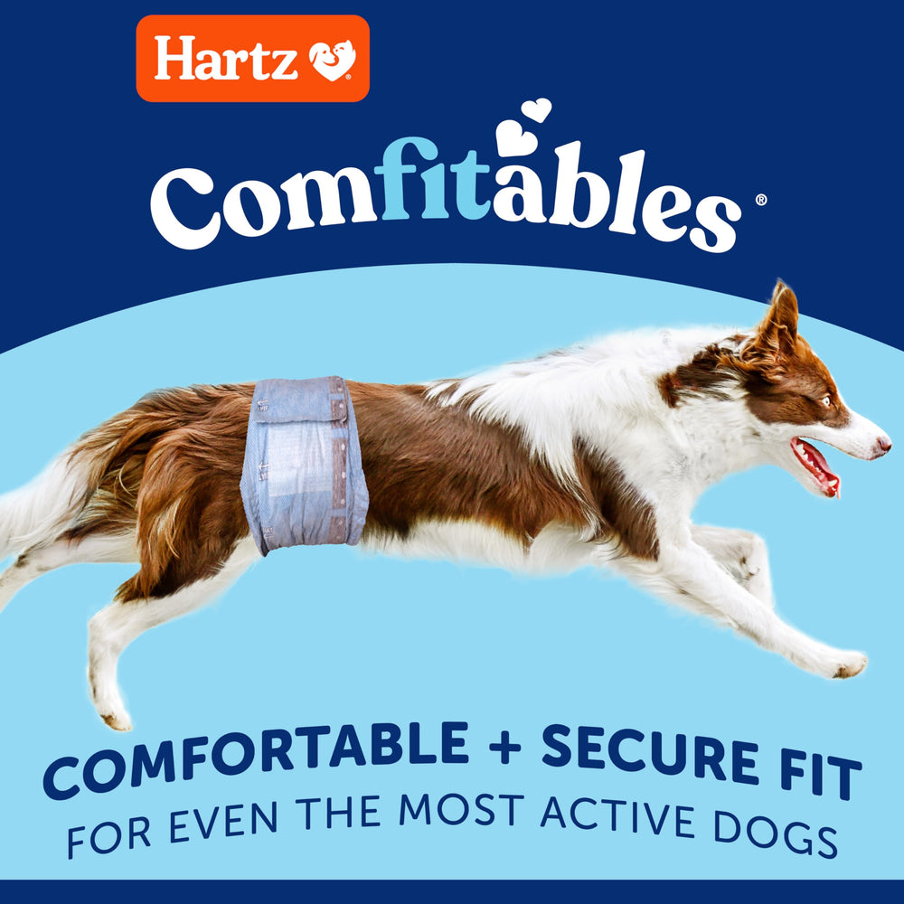 Hartz Comfitables detalle de cintura elástica, aumenta confort y movilidad