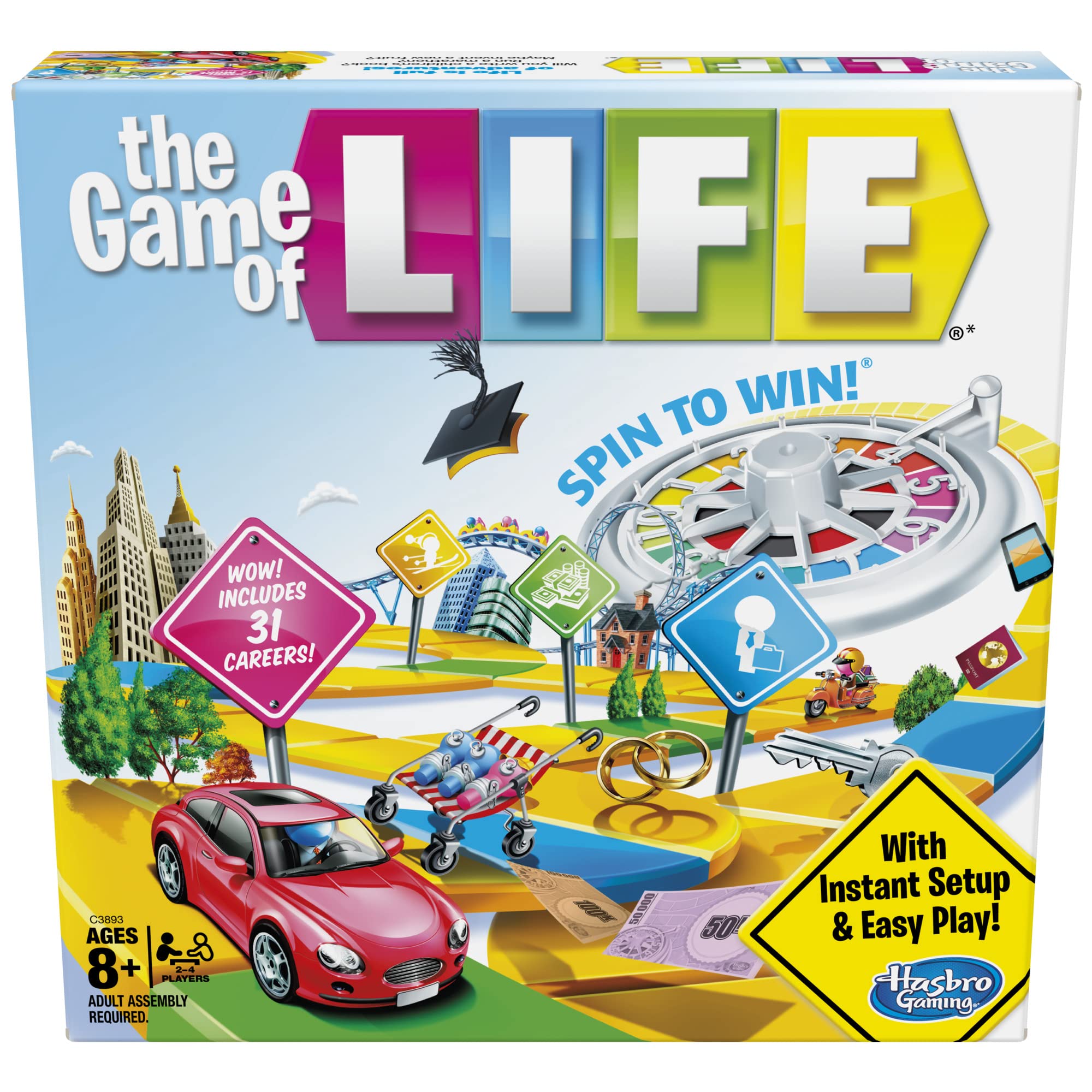 Hasbro Gaming front box showing game title and family appeal for easy shelf recognition