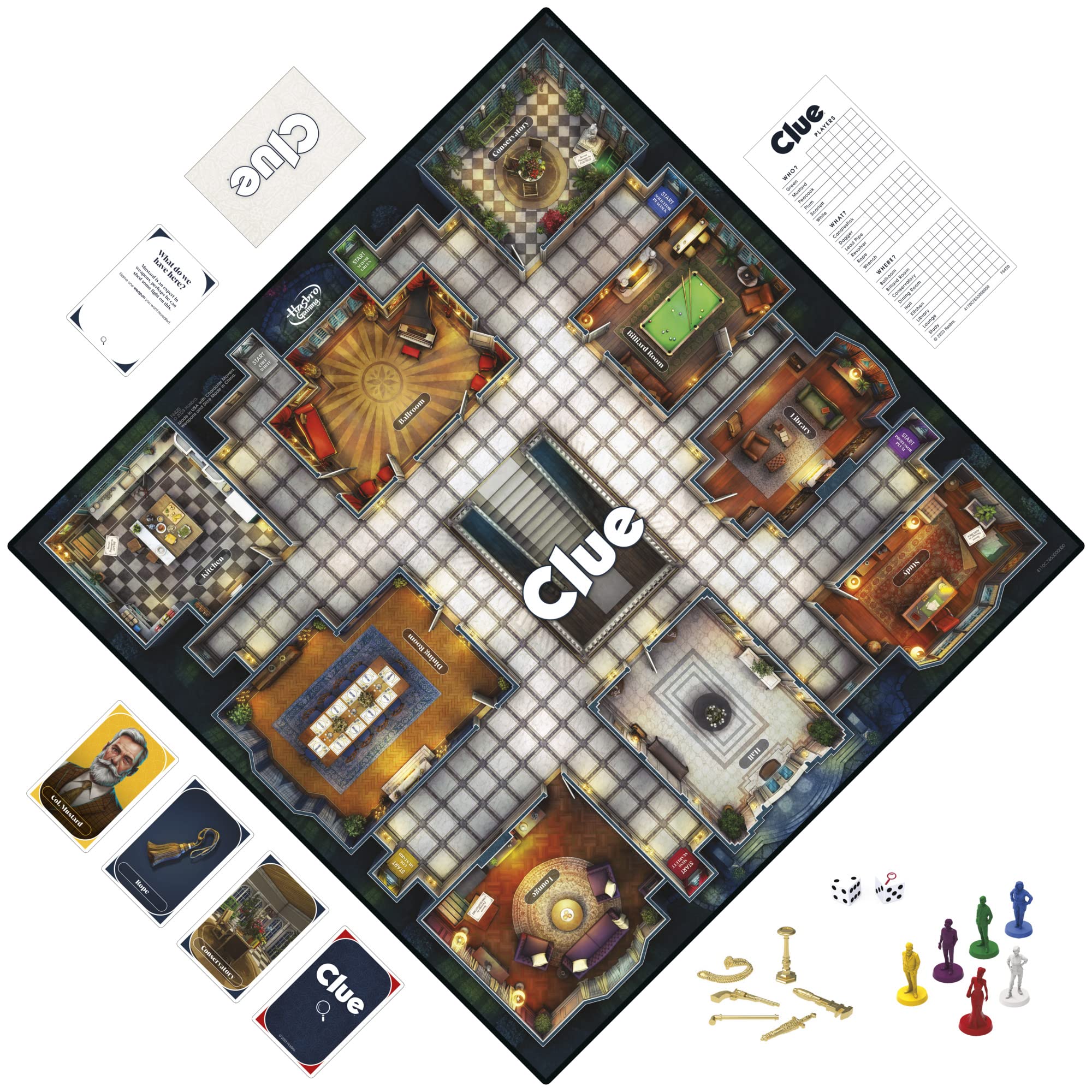 Hasbro Gaming armas doradas texturizadas que facilitan identificación táctil