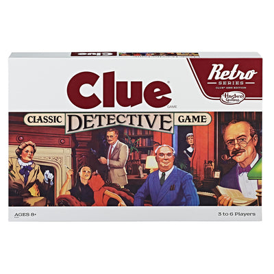 Hasbro Gaming vista frontal del empaque que destaca el diseño retro y facilita la identificación