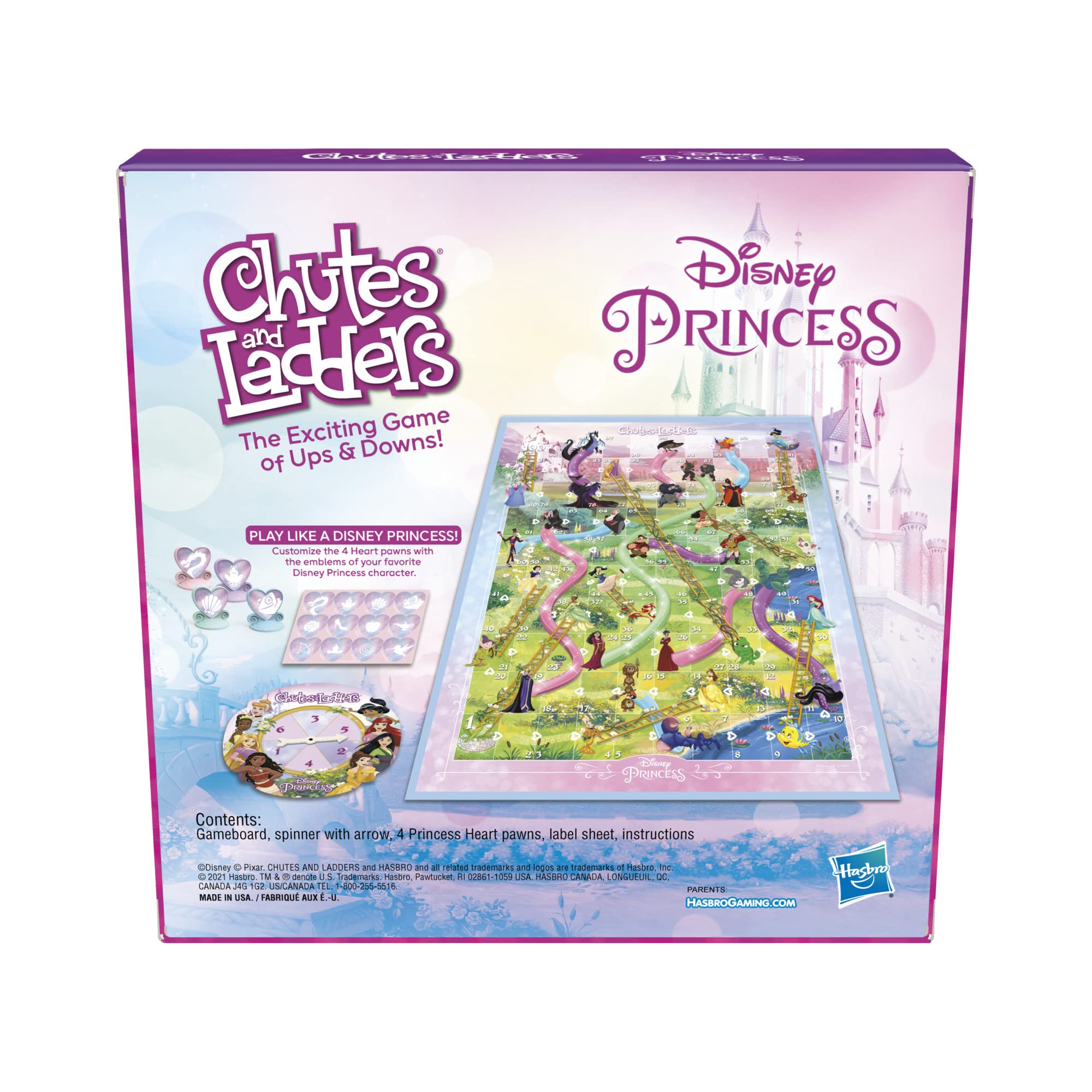 Hasbro Gaming cuatro peones en forma de corazón personalizados con pegatinas, fomentan la identificación