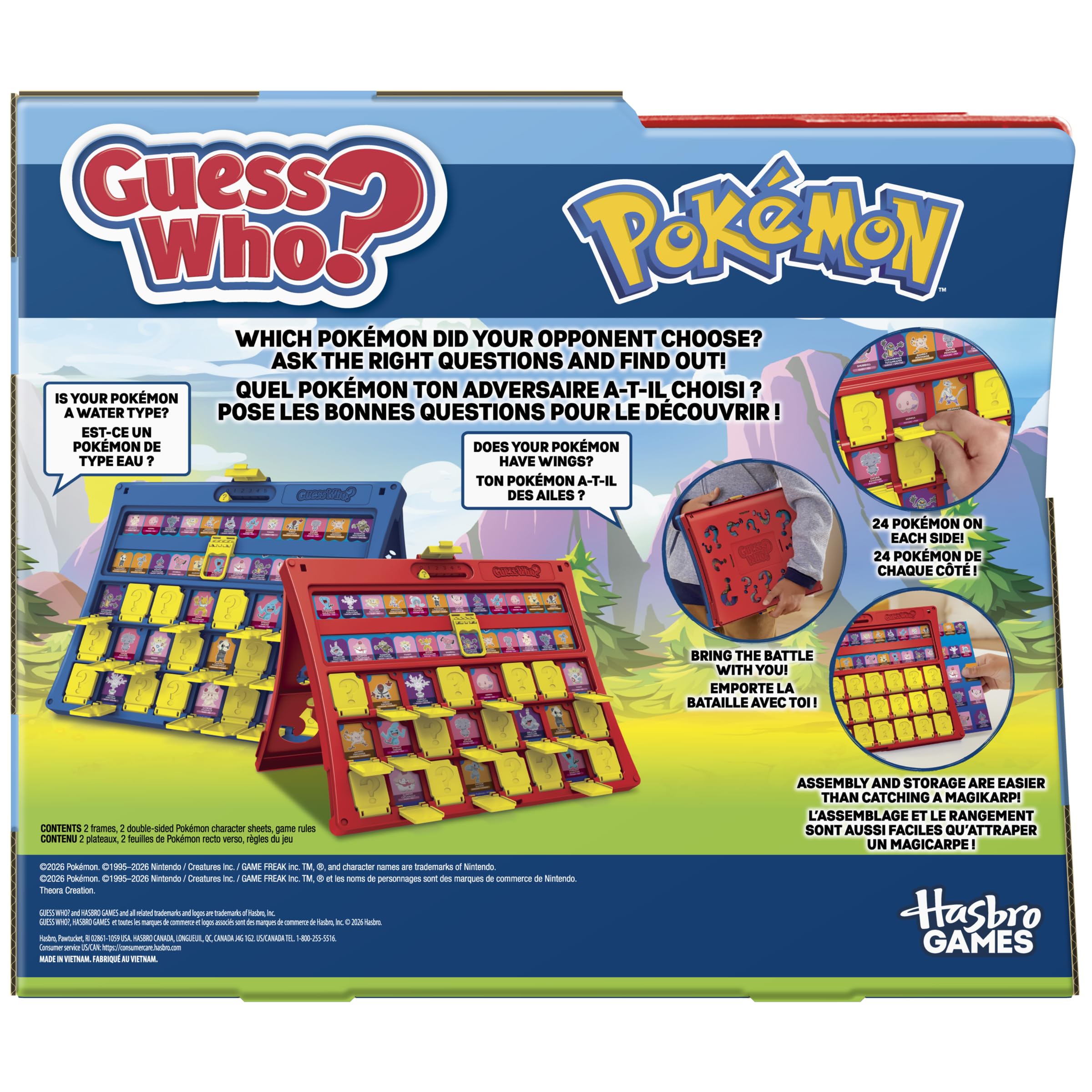 Hasbro Gaming marcos plegables unidos para transporte y fácil montaje