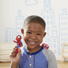 Hasbro Miles Morales figure posed to show costume and play value