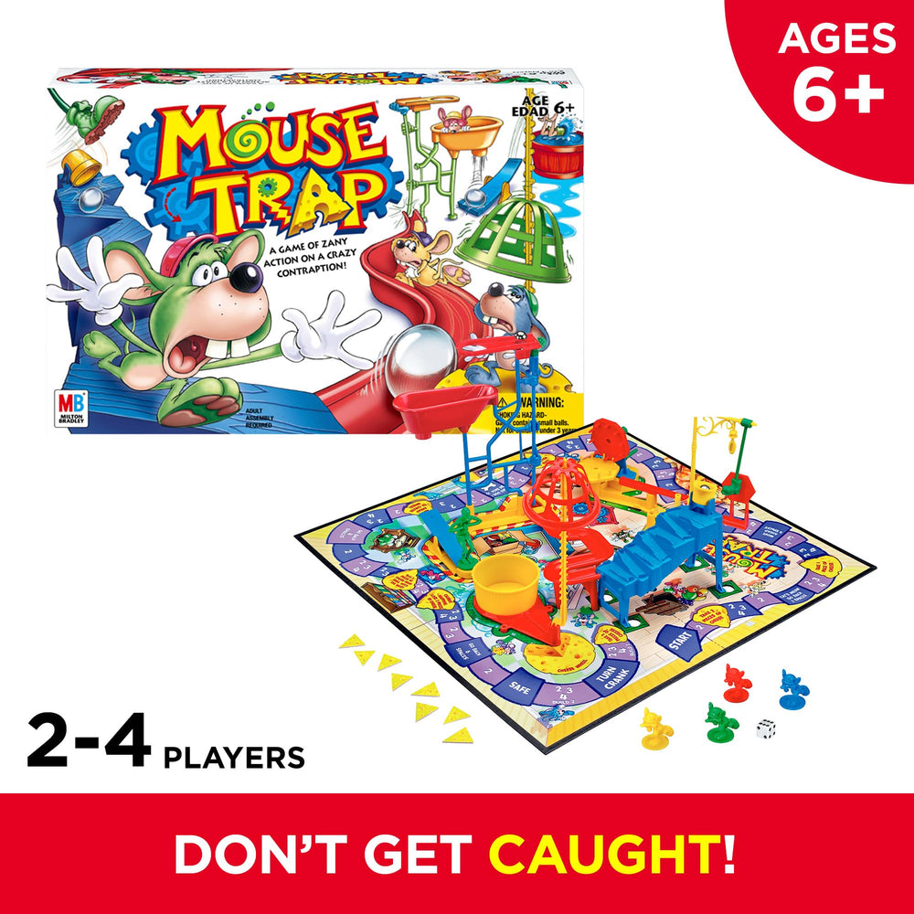 Hasbro Gaming tablero completo con trampa montada y piezas visibles para diversión