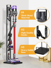 Haturi accessory storage slots holding multiple Dyson tools neatly