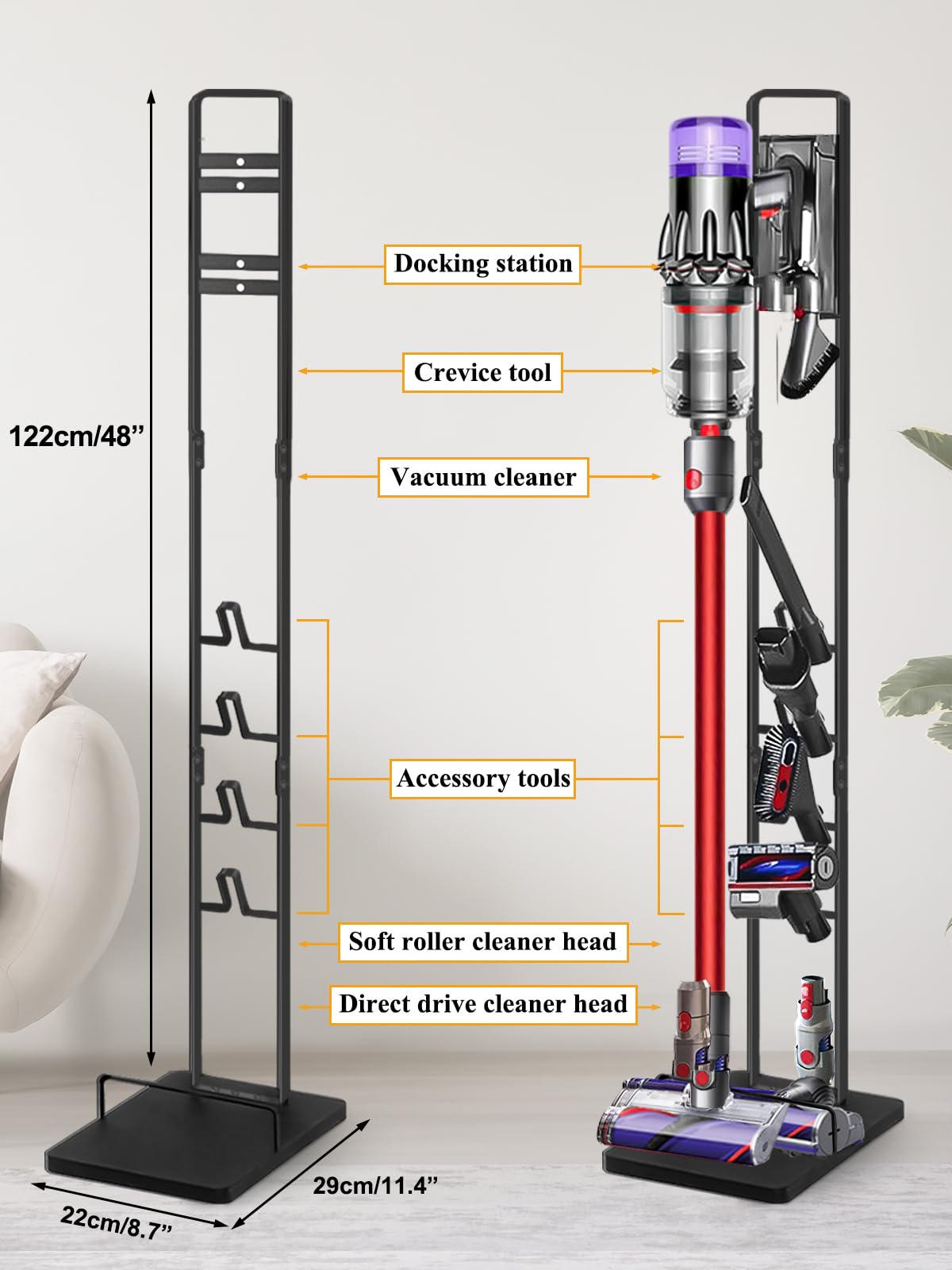Haturi in an entryway showing tidy storage and easy access