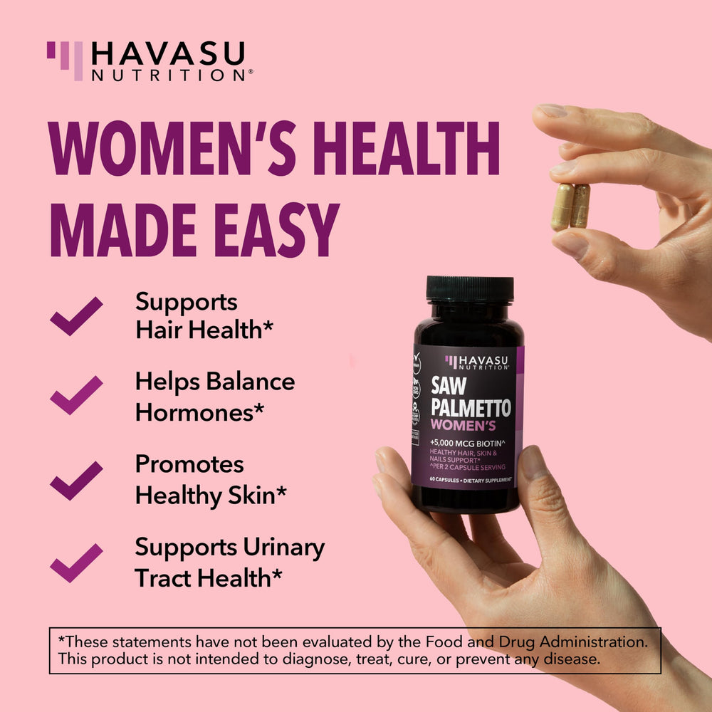 HAVASU NUTRITION cápsula en mano para visualizar tamaño y facilidad