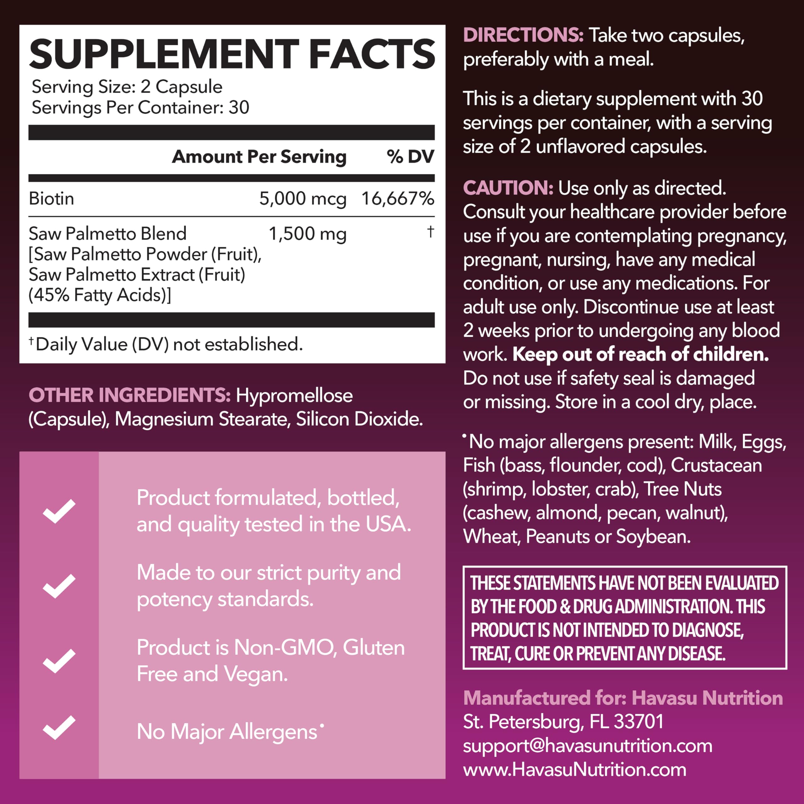 HAVASU NUTRITION primer plano de cápsulas texturizadas para confianza