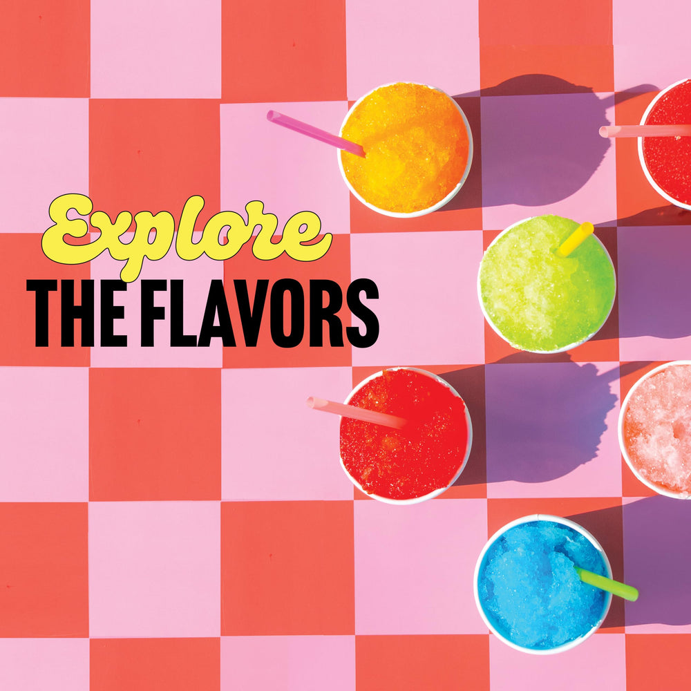 Hawaiian Shaved Ice botellas en mesa de fiesta demostrando versatilidad en eventos y reuniones