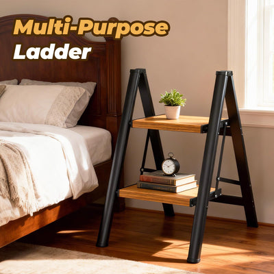 HBTower escalera comparada con mano para mostrar tamaño y peso