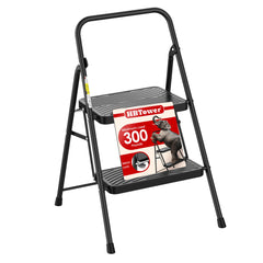 HBtower escalera frontal compacta, estabilidad para uso doméstico