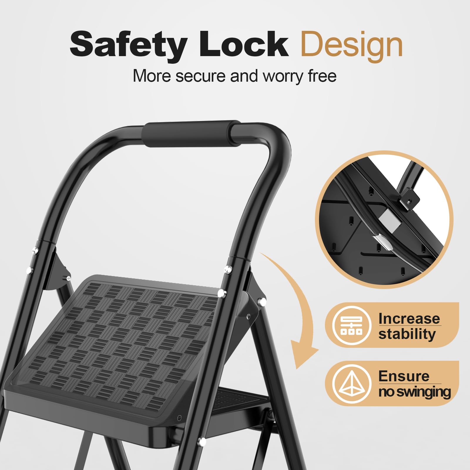 HBTower textured step mats providing slip-resistant secure footing