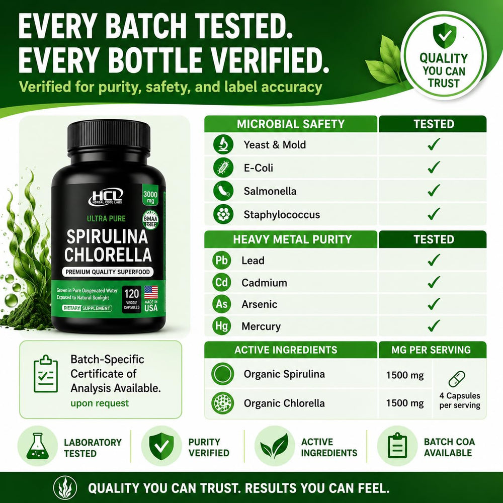 HCL HERBAL CODE LABS added to a smoothie bowl showing convenient daily use