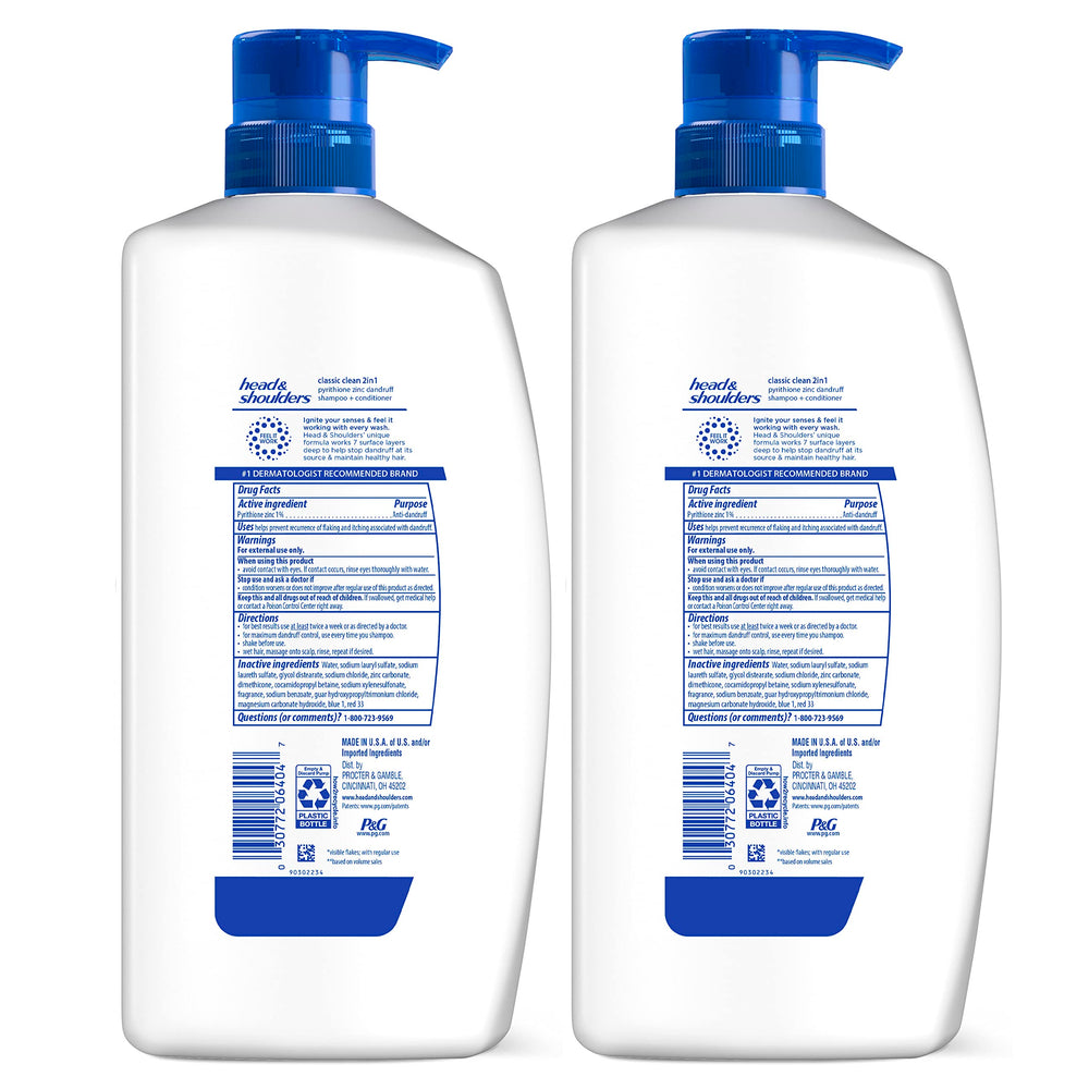 Head & Shoulders comparacion de tamaños que muestra el valor del twin pack