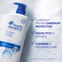 Head & Shoulders close-up de la etiqueta mostrando ingredientes y beneficios