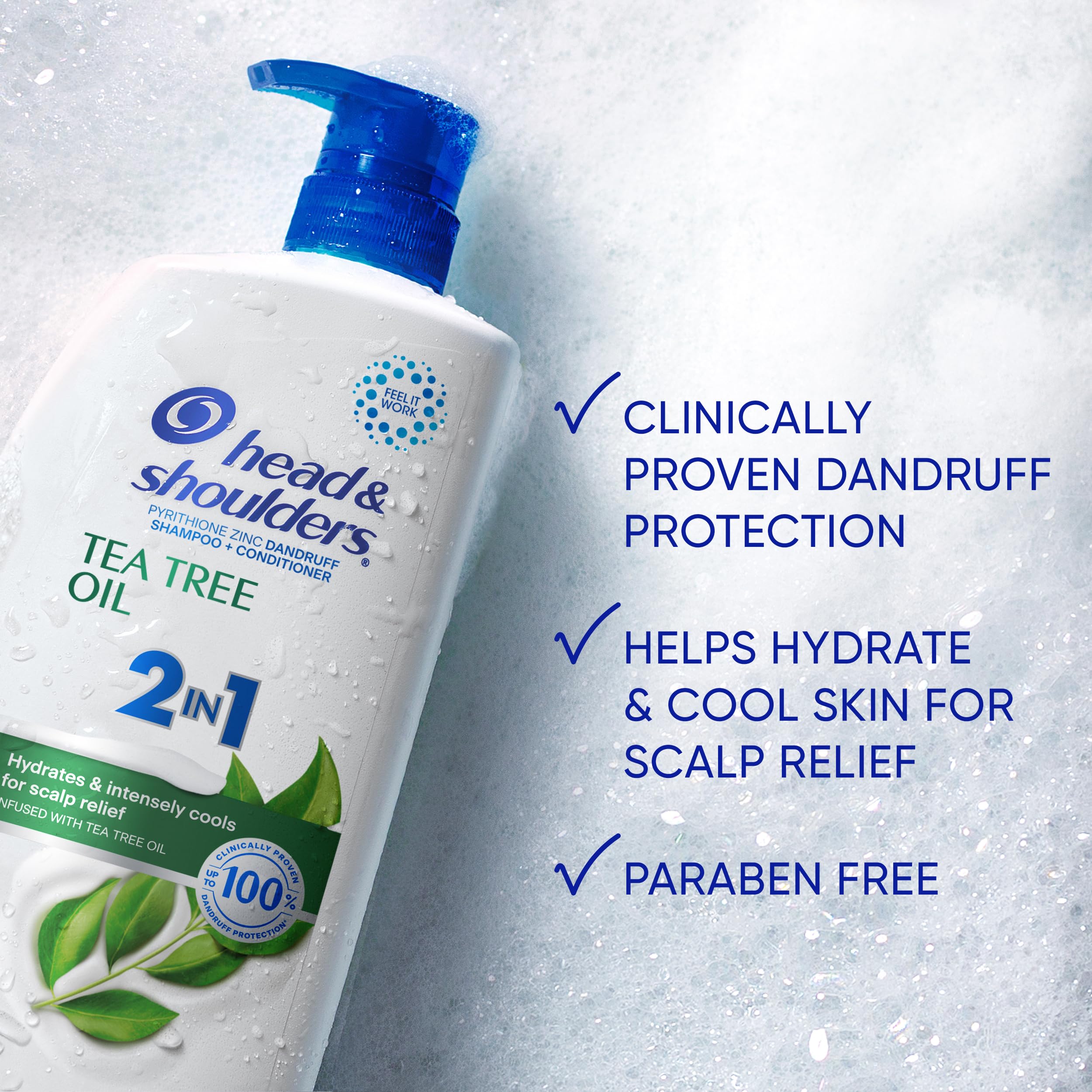 Head & Shoulders textura en espuma cremosa que limpia eficazmente
