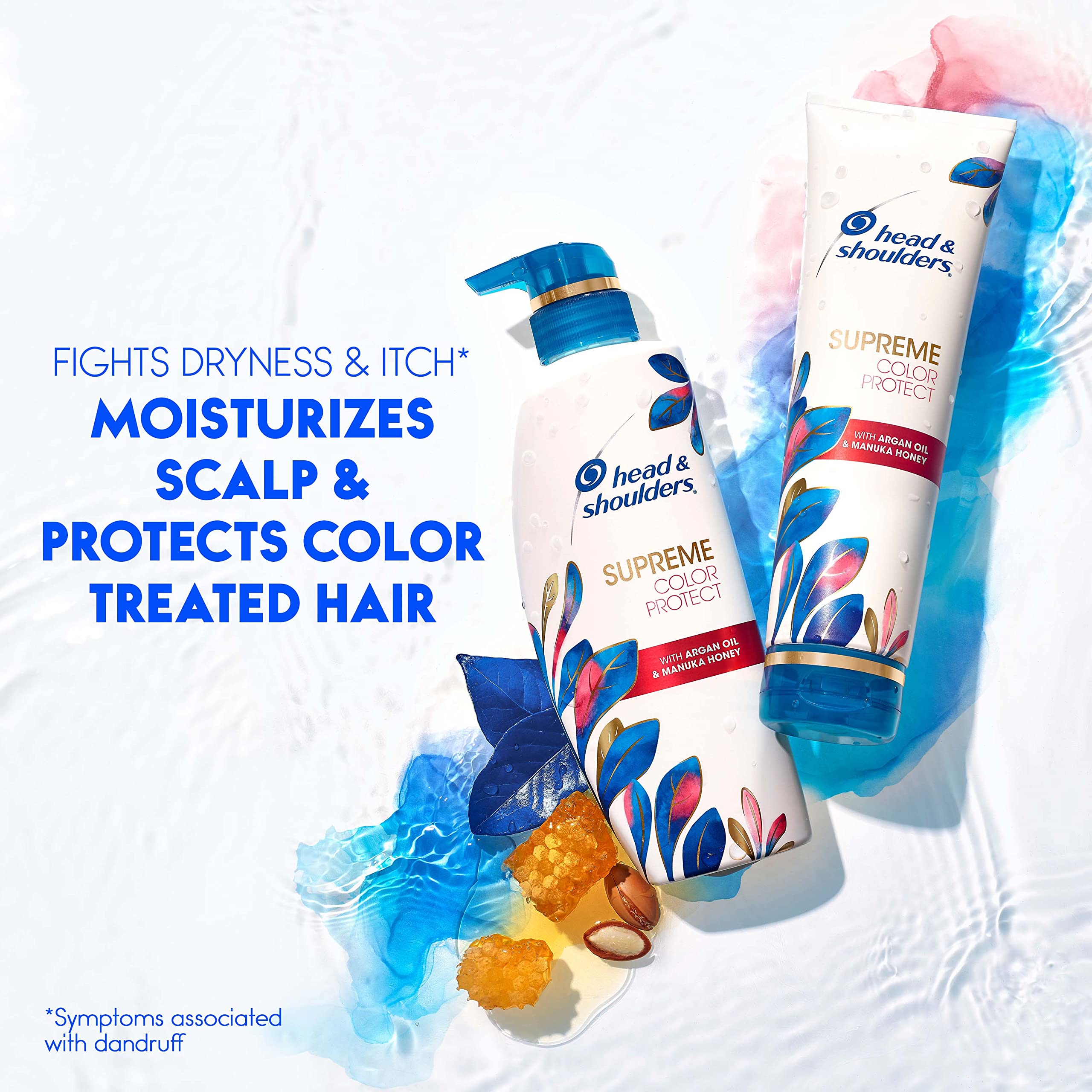 Head & Shoulders etiqueta con ingredientes y beneficios para cuero cabelludo sensible