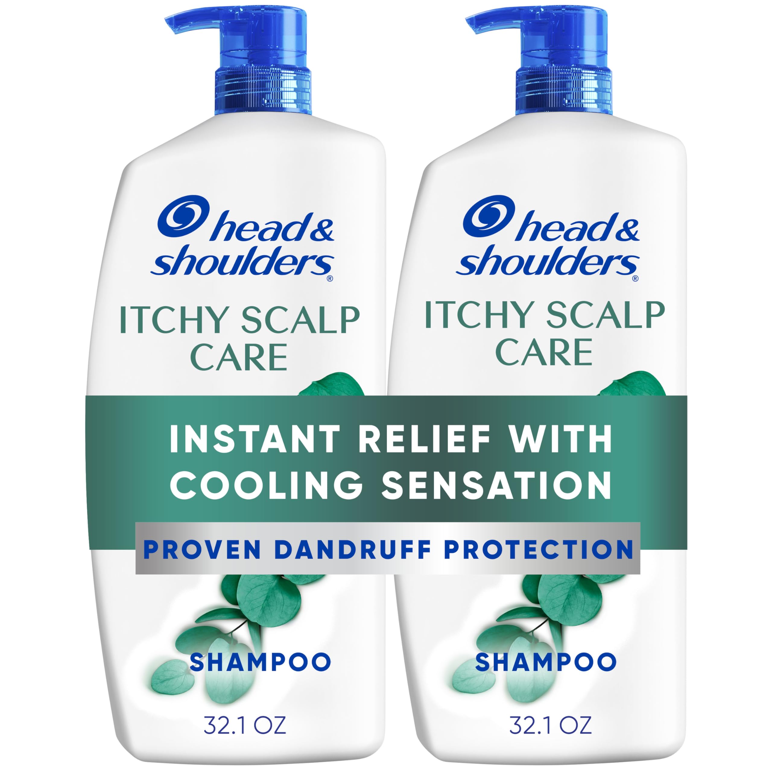 Head & Shoulders frente del pack 2 en 1 con eucalipto mostrando envase y beneficio anti‑caspa