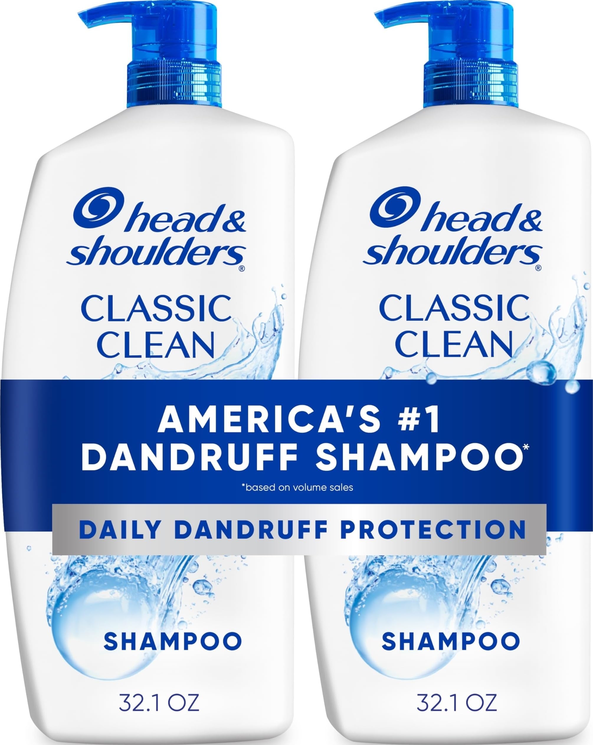 Head & Shoulders vista frontal del pack doble beneficiando control de caspa