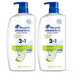 Head & Shoulders frontal del pack doble mostrando tamaño y aroma