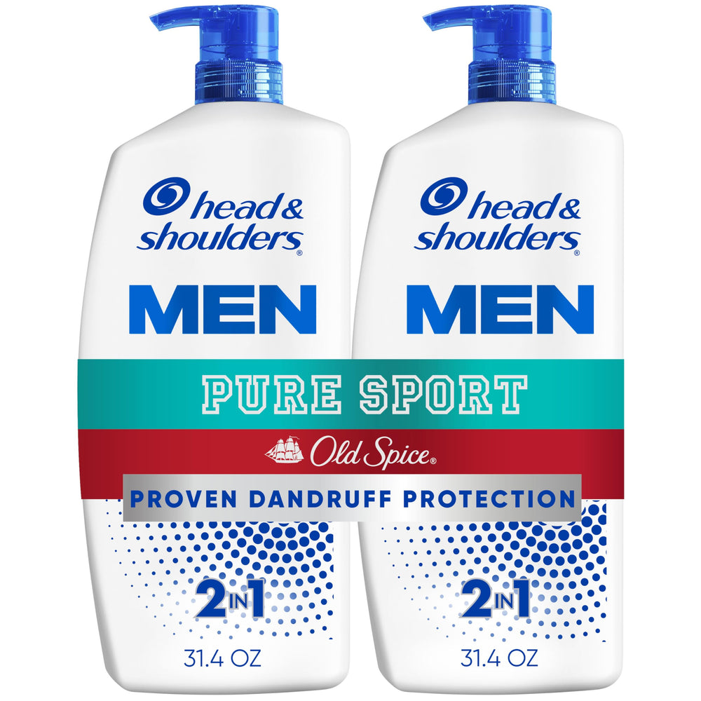 Head & Shoulders frontal del envase mostrando la marca y fragancia Pure Sport, protección anticaspa