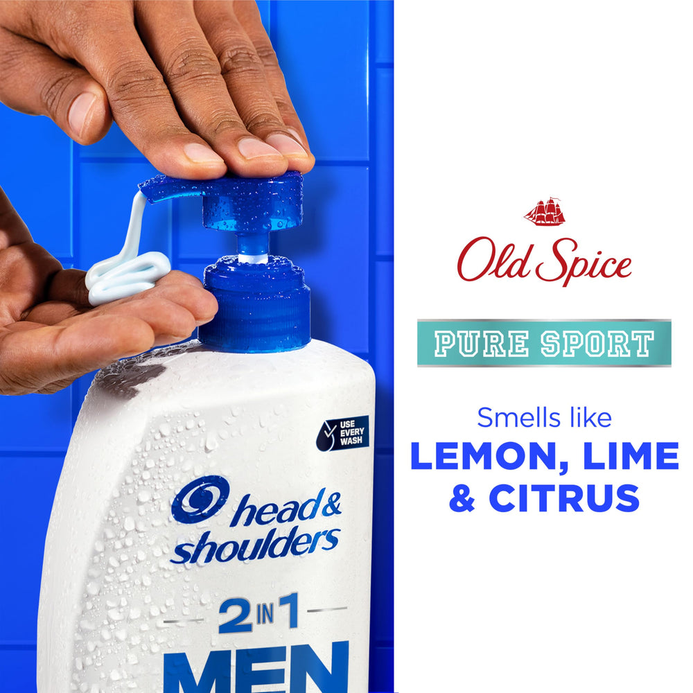 Head & Shoulders comparación de tamaño con botella estándar, gran capacidad para uso prolongado