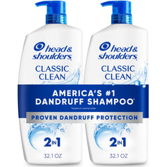 Head & Shoulders pack delantero mostrando las dos botellas y tamaño valor