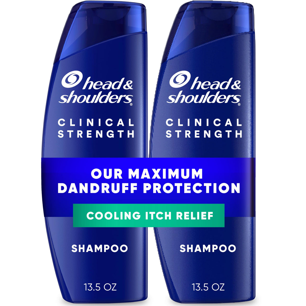 Head & Shoulders frontal del pack doble mostrando tamaño y uso práctico