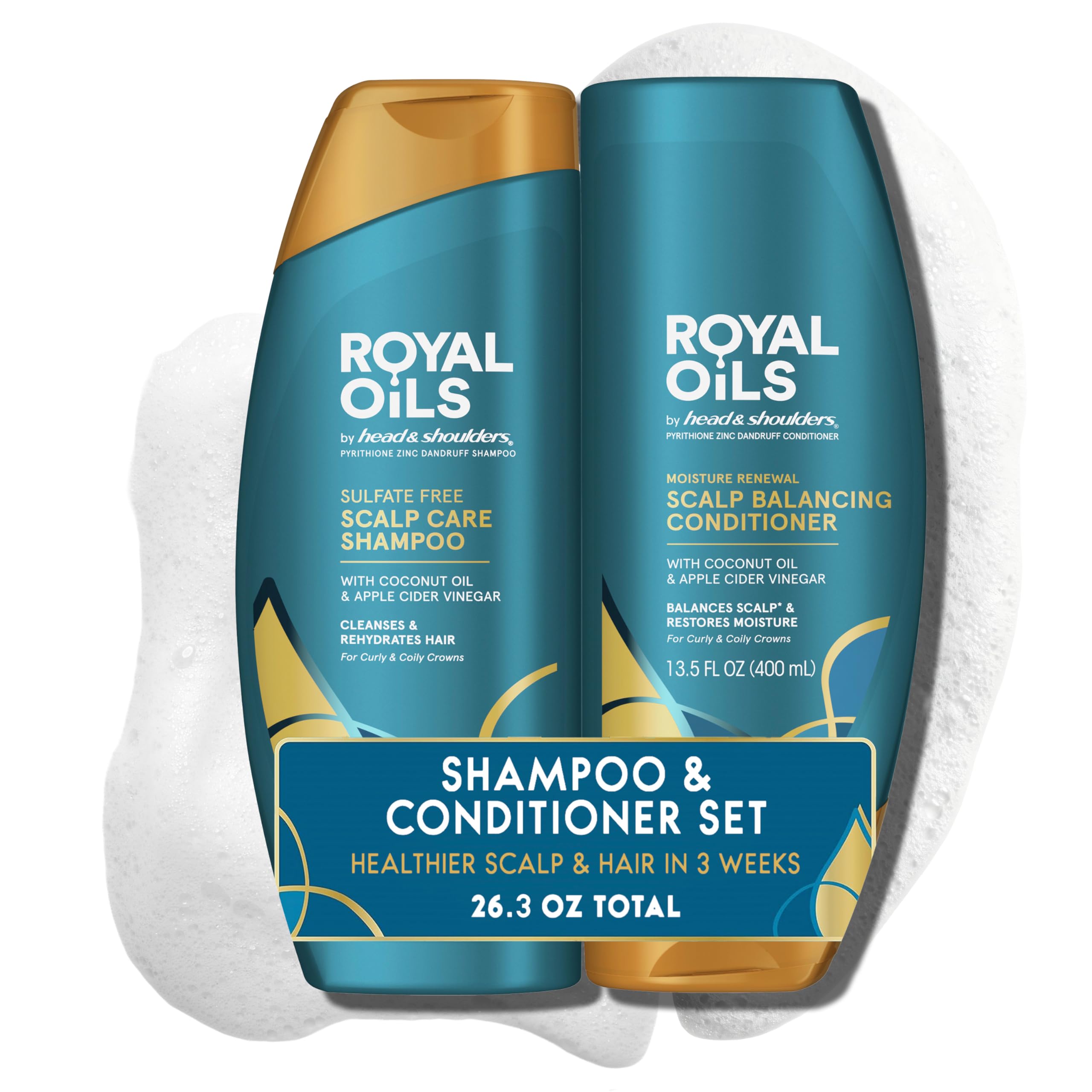Head & Shoulders envase frontal del set mostrando etiquetas claras y beneficios