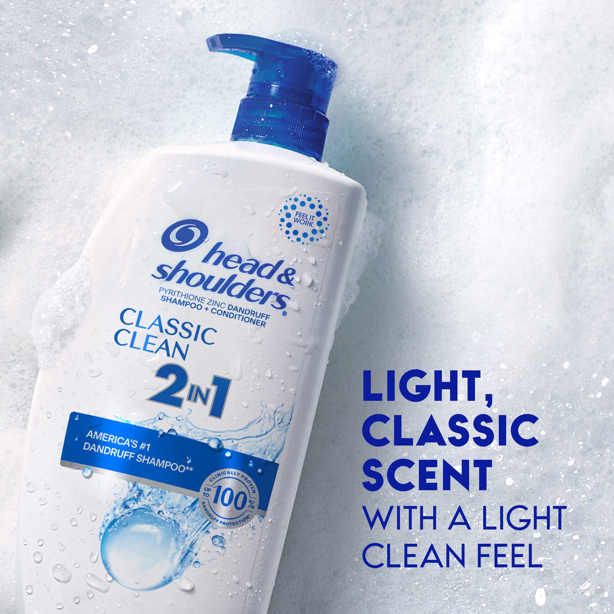 Head & Shoulders uso en ducha demostrando limpieza y acondicionamiento simultáneo