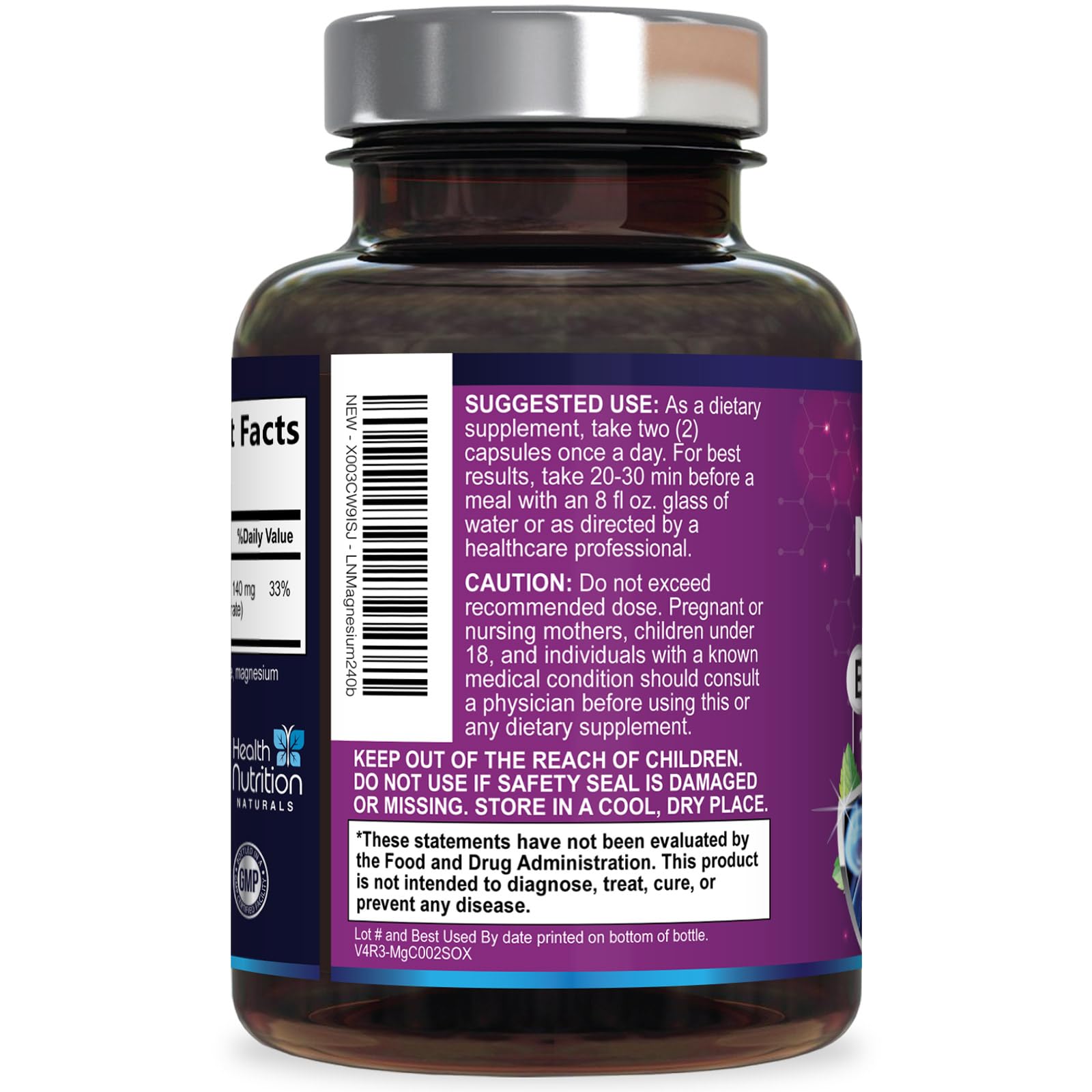 Health Nutrition Naturals cápsulas junto a equipo deportivo mostrando apoyo muscular