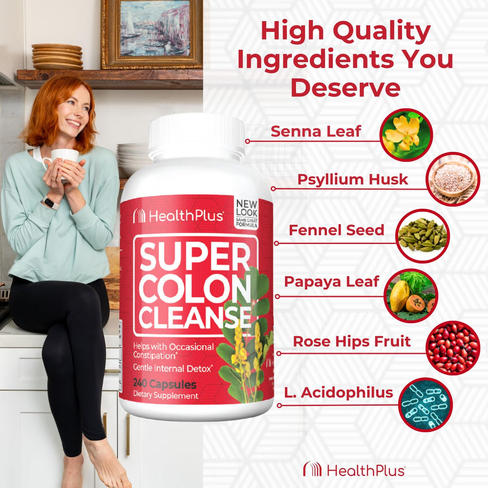 Health Plus junto a un vaso de agua para enfatizar necesidad de hidratación