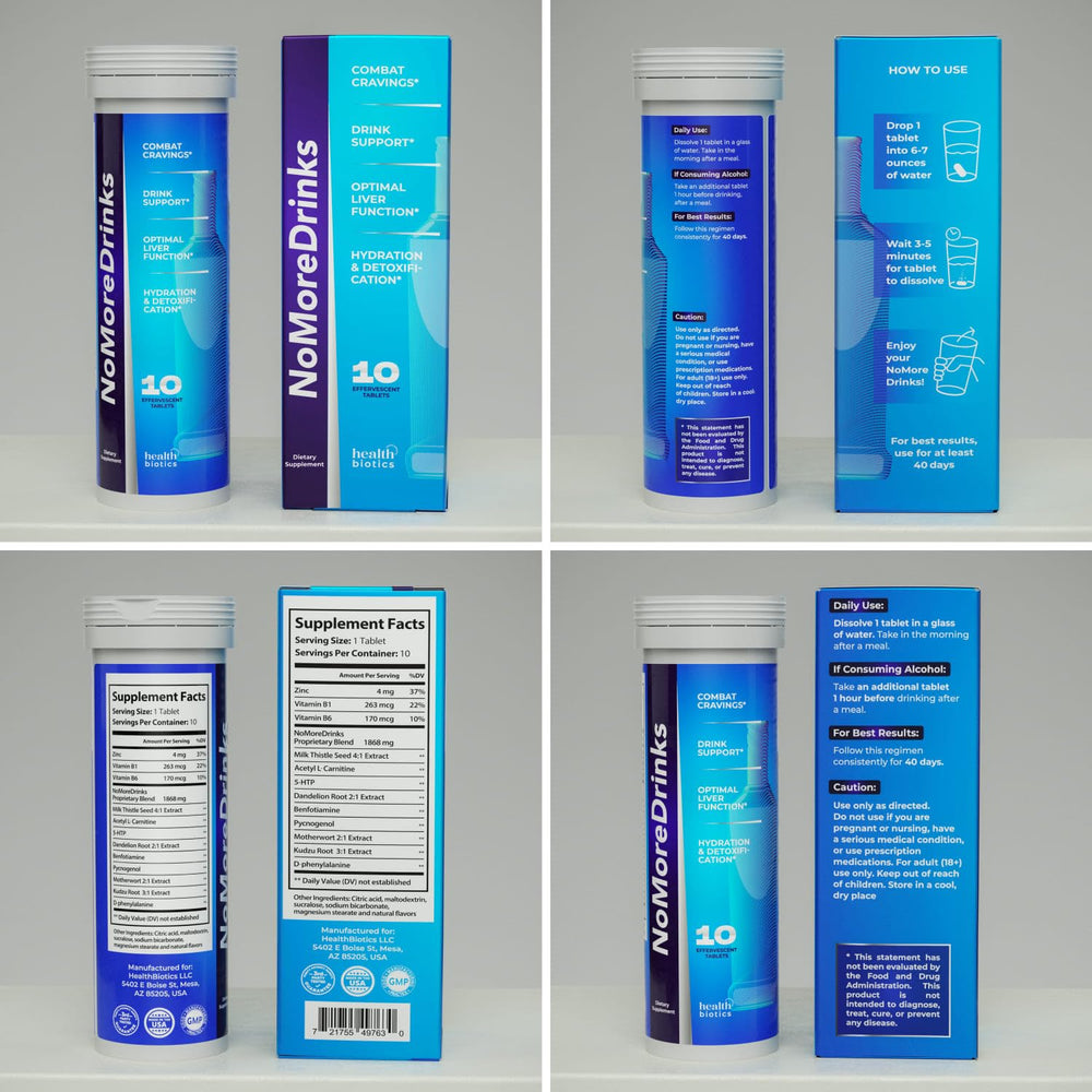 Healthbiotics concepto de mejora de hábitos comparativa visual