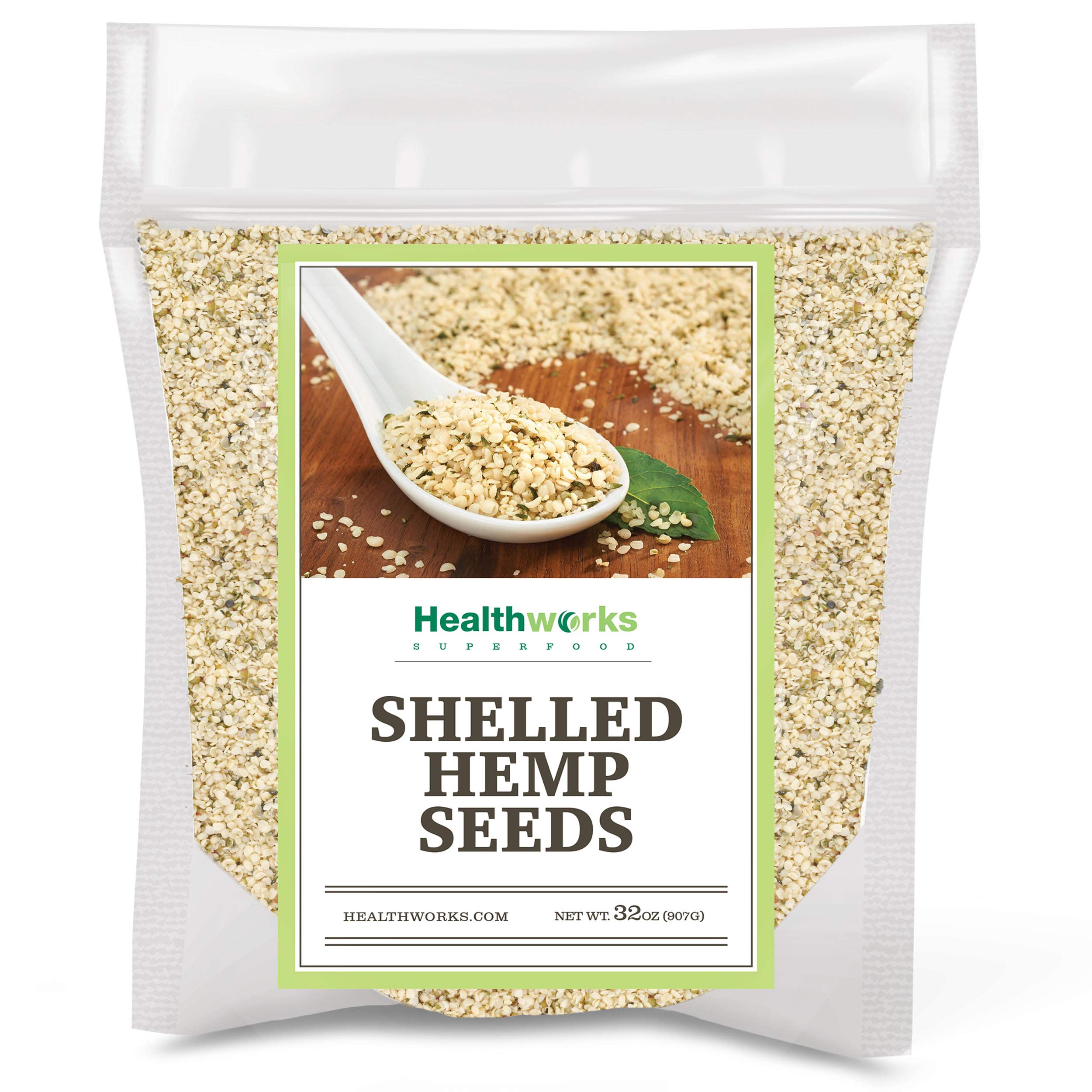 Healthworks Superfoods frente del envase mostrando 2 lb y diseño claro