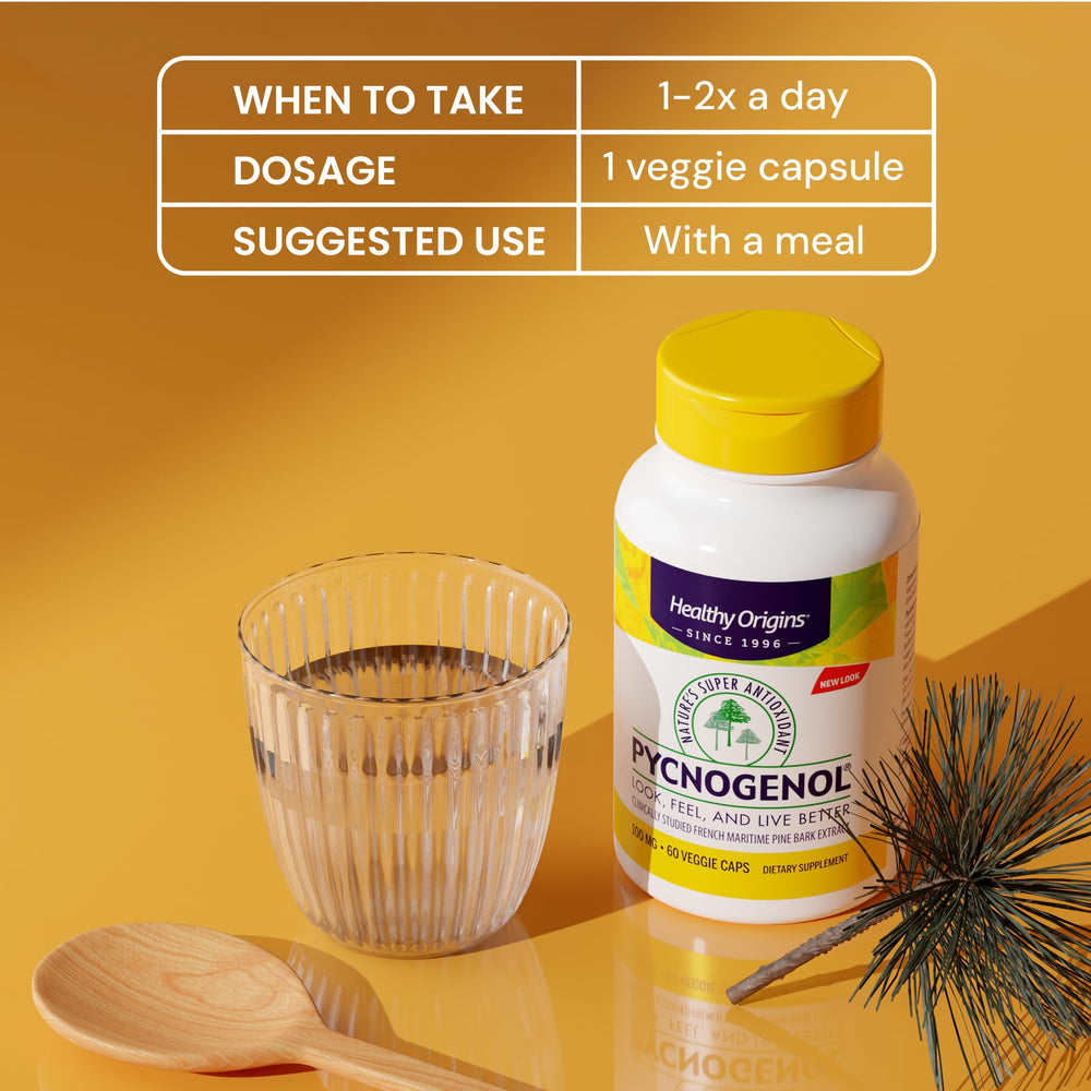 Hand holding one Healthy Origins capsule illustrating serving size ease
