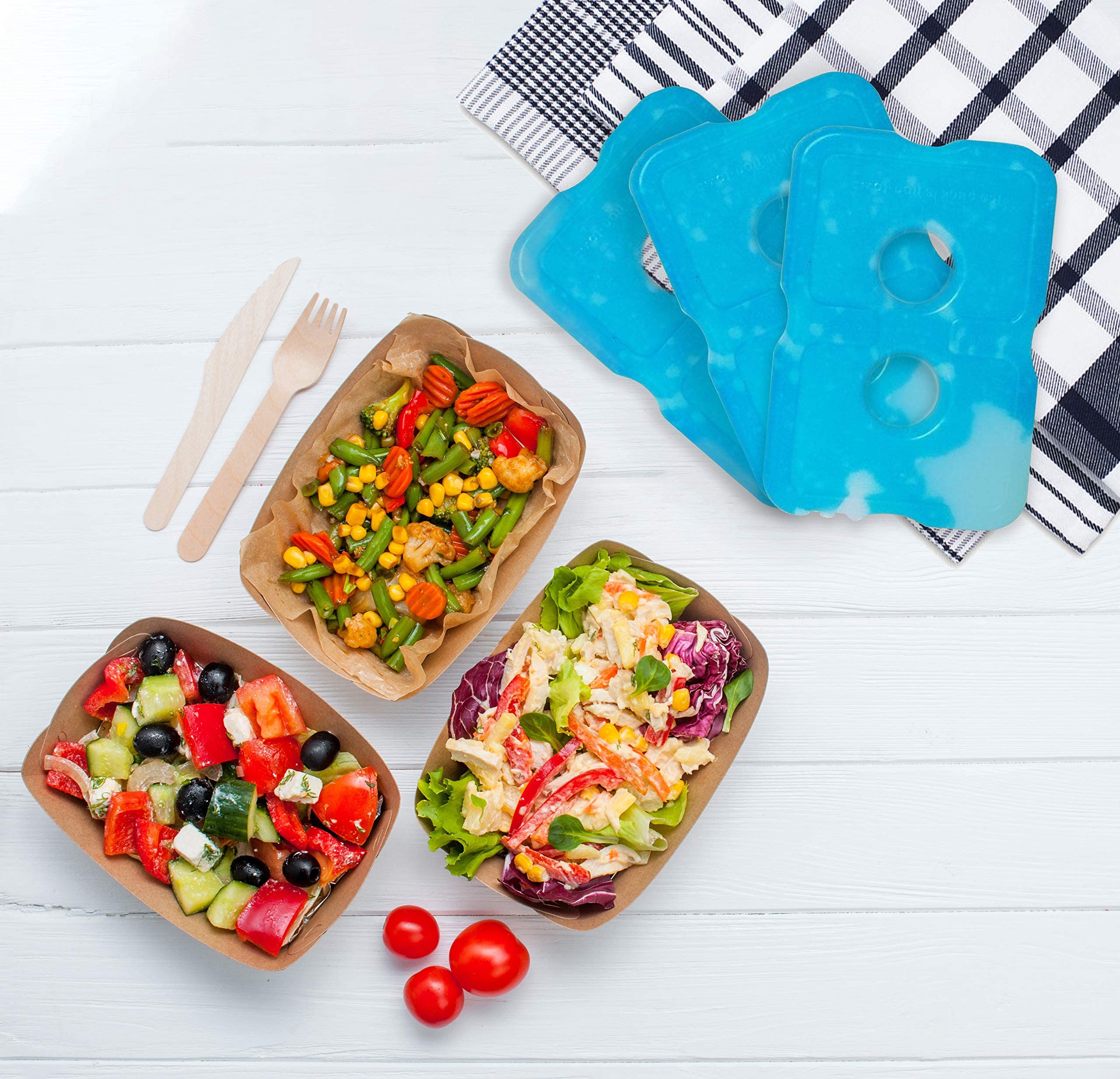 Healthy Packers borde resistente anti-fugas protegiendo alimentos