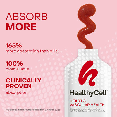 HealthyCell single gel pack close-up highlighting portable convenience