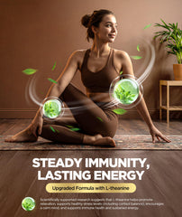 HealthyVi etiqueta con lista de 15 hongos y KSM-66 Ashwagandha certificados