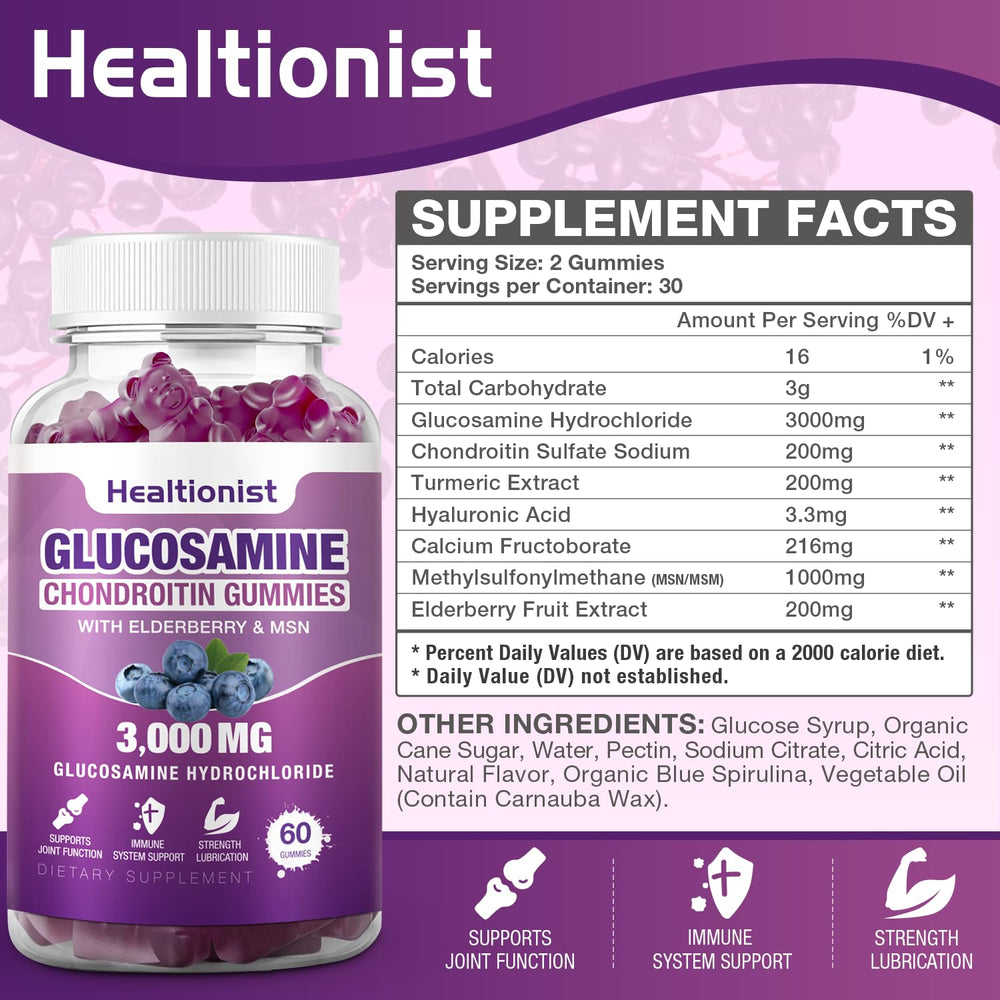 Healtionist primer plano de una gomita resaltando textura y facilidad de masticar