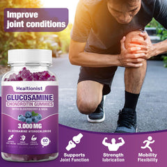 Healtionist disposición de glucosamina, condroitina y saúco como ingredientes clave