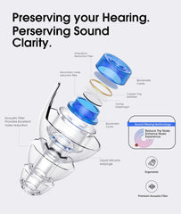 hearprotek primer plano del filtro acústico que preserva claridad musical