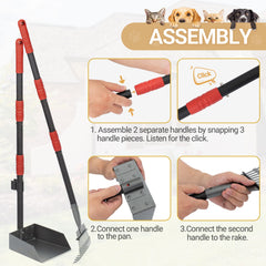 Heeyoo herramienta en césped recogiendo heces, mantenimiento fácil del jardín