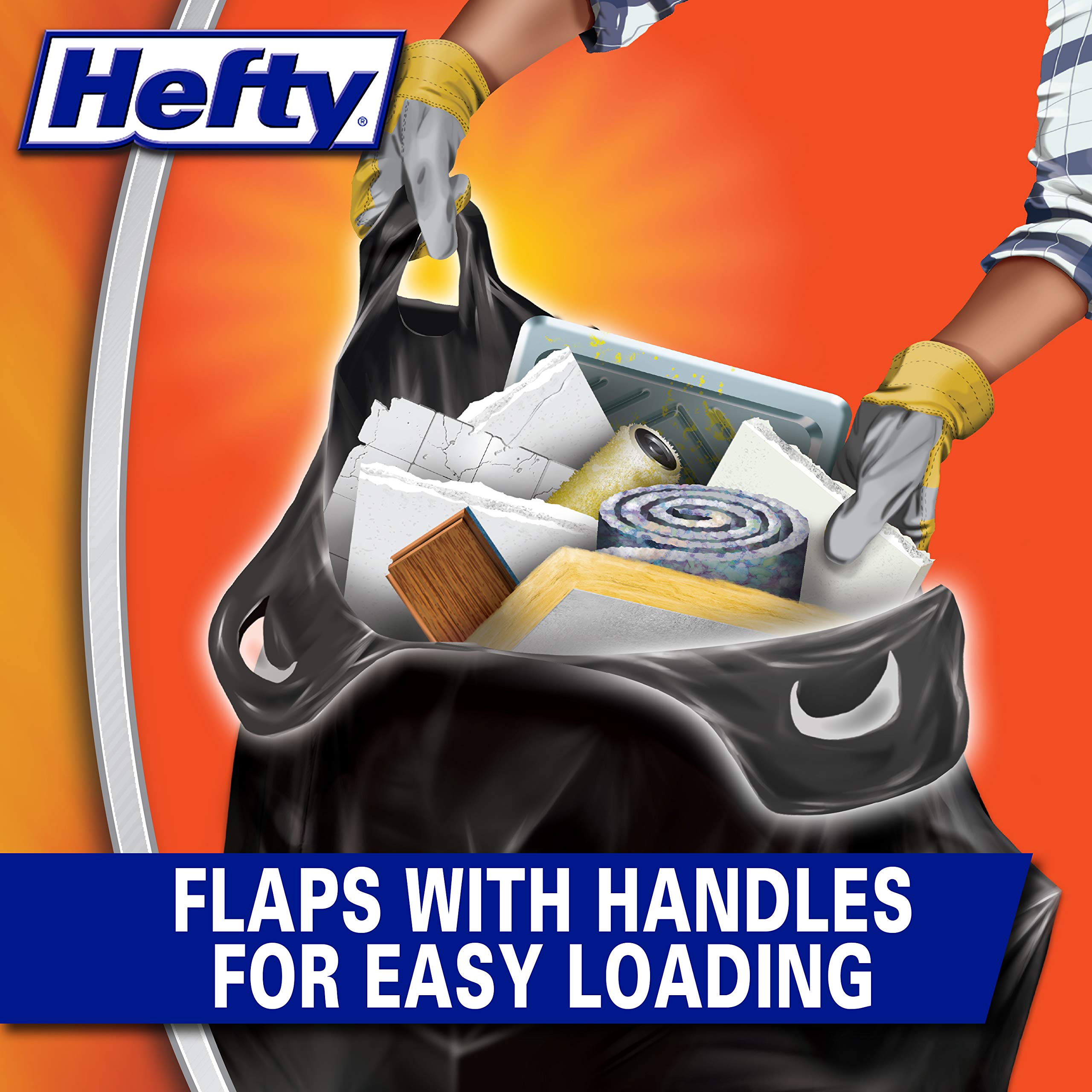 Hefty detalle de asas integradas para agarre fácil y seguro