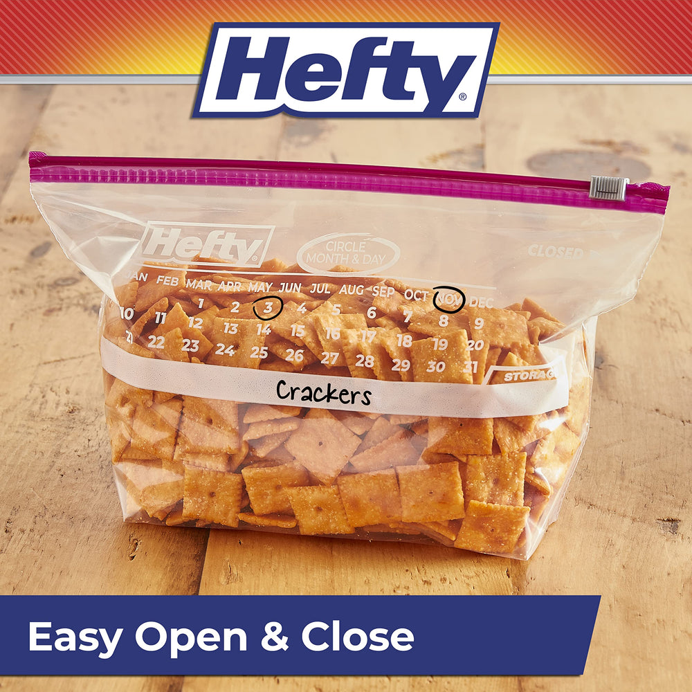 Hefty comparación de tamaño medio galón para referencia visual