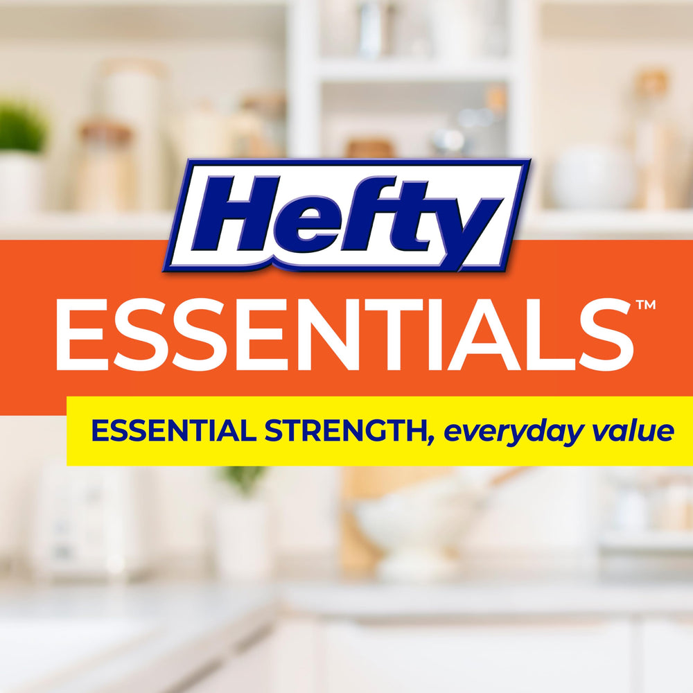 Hefty bolsa en lavandería lifestyle organiza desechos y pelusas