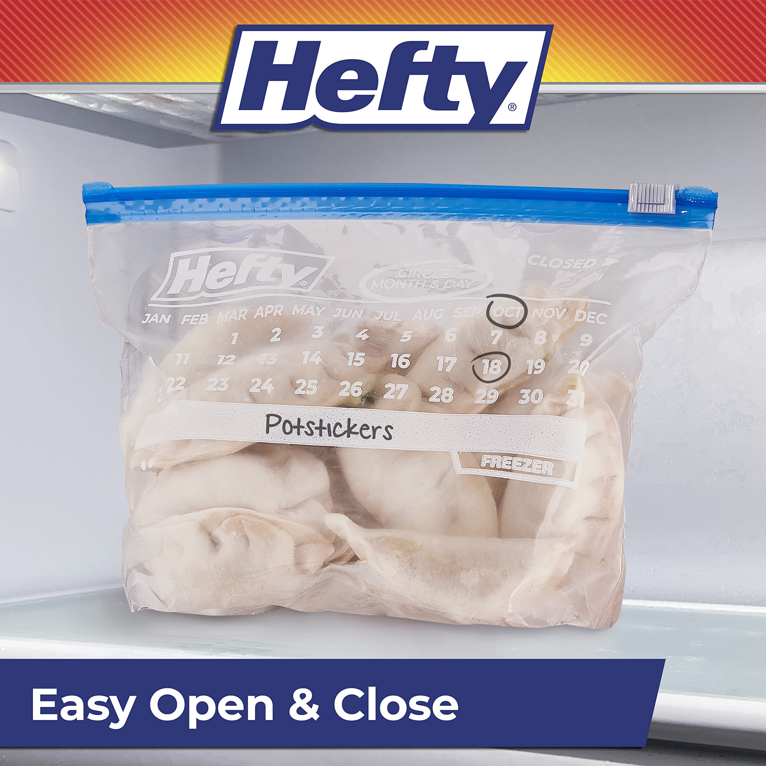 Hefty uso en cocina llenando porciones sin derrames ni complicaciones