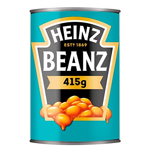 Primer plano HEINZ textura de alubias en salsa que muestra consistencia apetecible