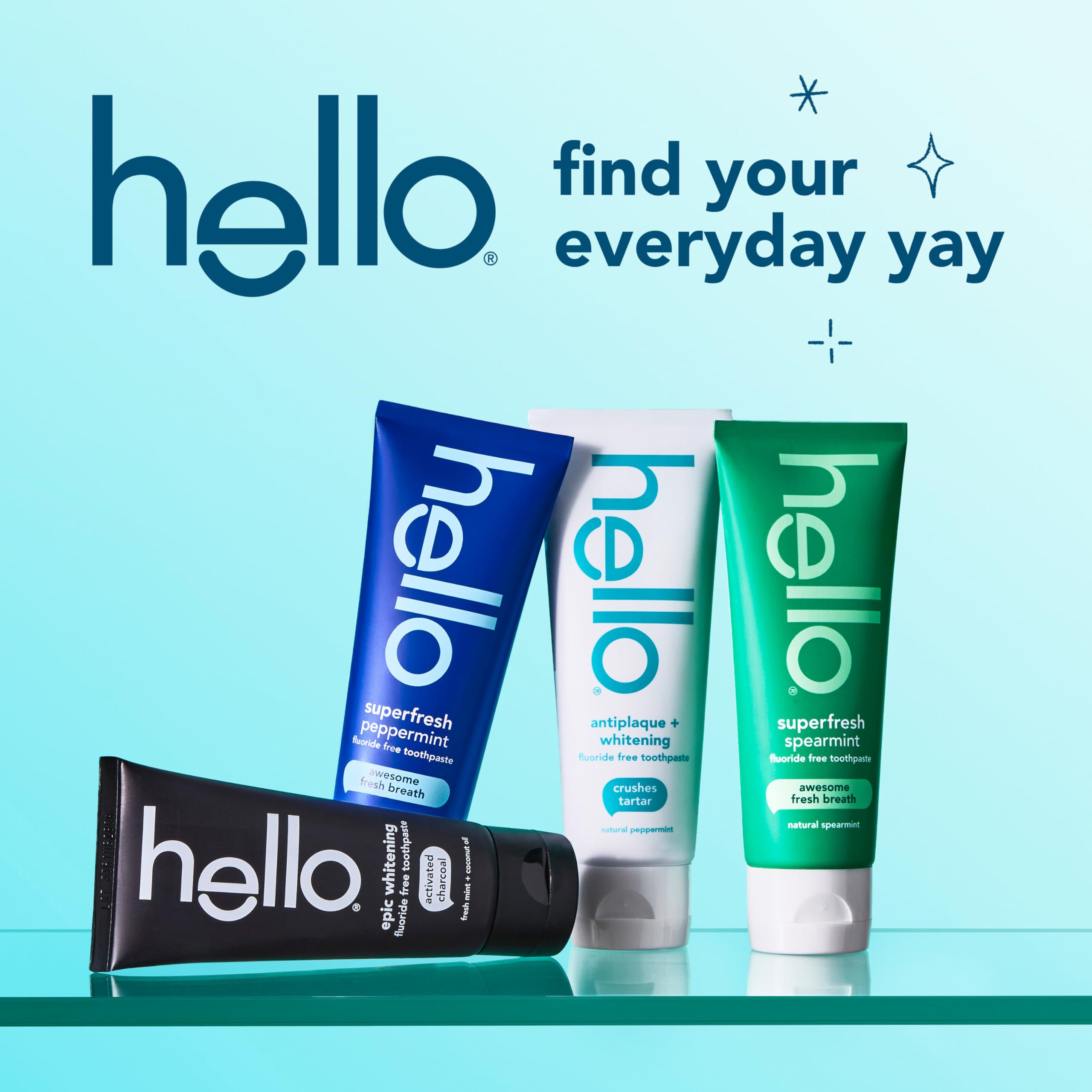 hello Superfresh sello sin SLS y libre de aditivos para piel y encías