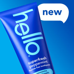 hello Superfresh tubo abierto textura de pasta cremosa y frescor inmediato